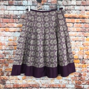 Talbots A-line pleated skirt size 2